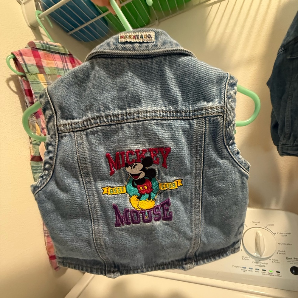 Disney Mickey Mouse Blue Denim Vest for Kids